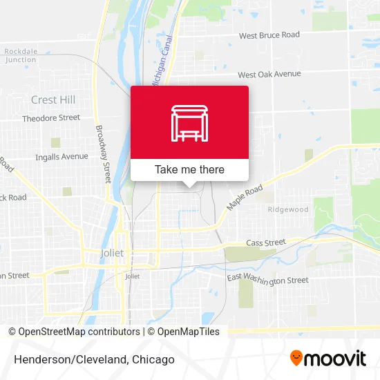 Henderson/Cleveland map