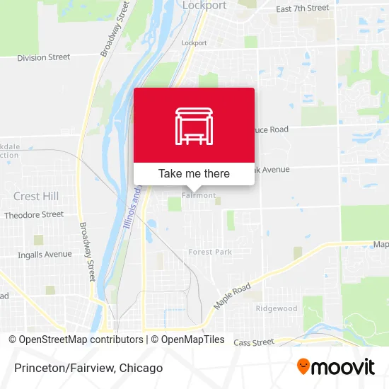 Princeton/Fairview map