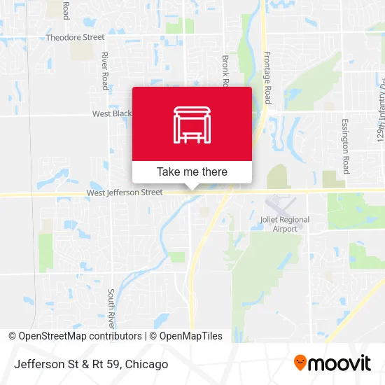 Jefferson St & Rt 59 map