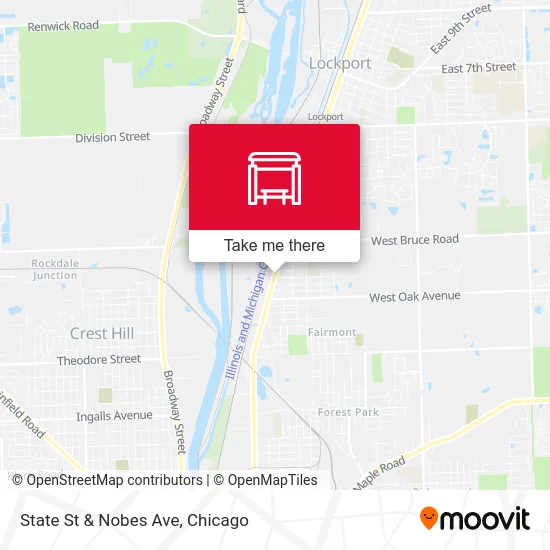 State St & Nobes Ave map