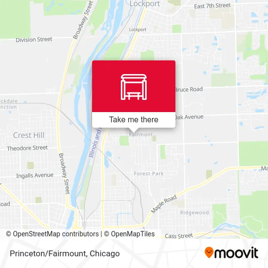 Princeton/Fairmount map