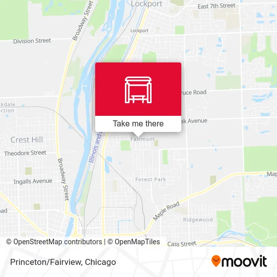 Princeton/Fairview map