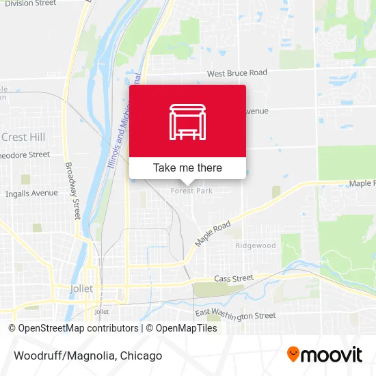 Woodruff/Magnolia map