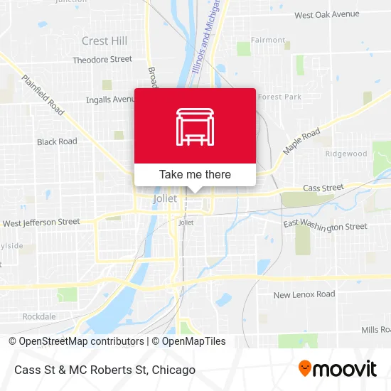 Cass St & MC Roberts St map
