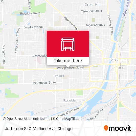 Jefferson St & Midland Ave map
