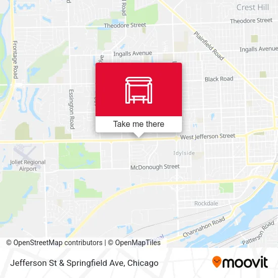 Jefferson St & Springfield Ave map