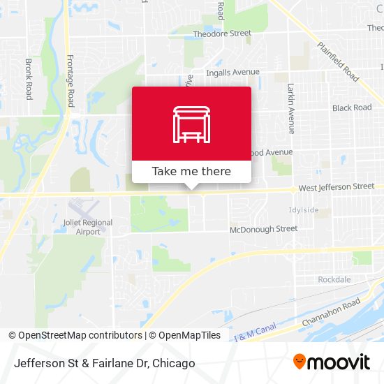 Jefferson St & Fairlane Dr map