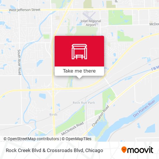 Rock Creek Blvd & Crossroads Blvd map