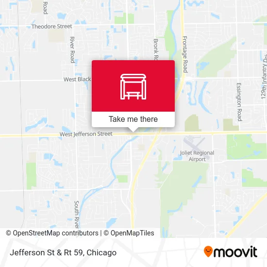 Jefferson St & Rt 59 map