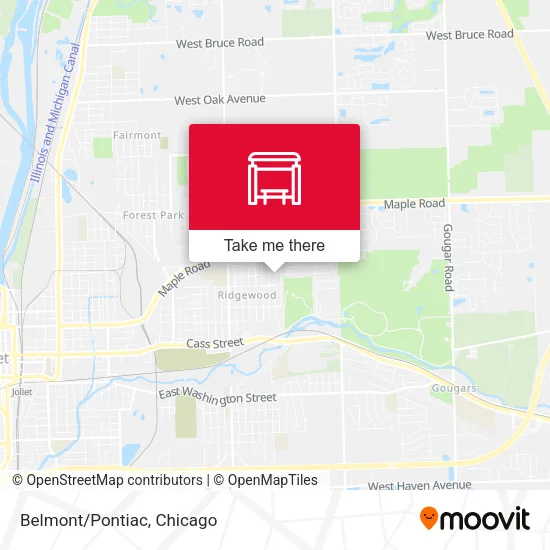 Belmont/Pontiac map
