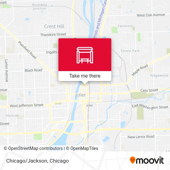 Chicago/Jackson map