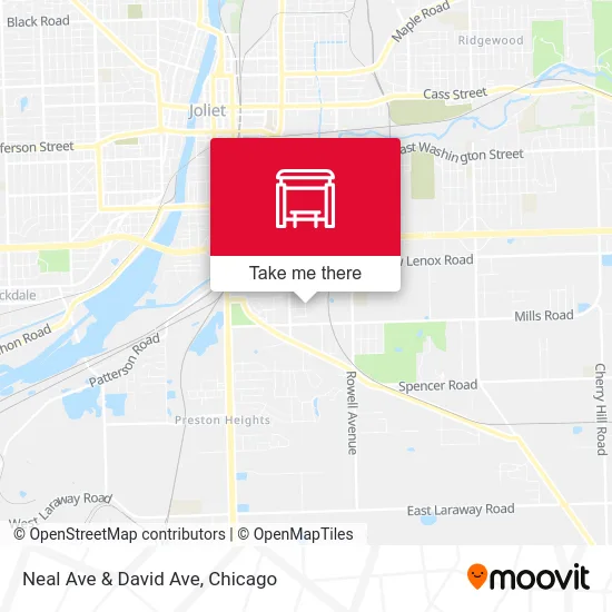 Neal Ave & David Ave map