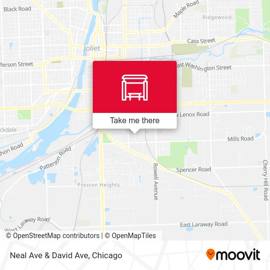Neal Ave & David Ave map
