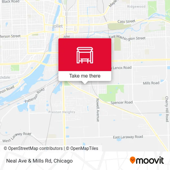Neal Ave & Mills Rd map