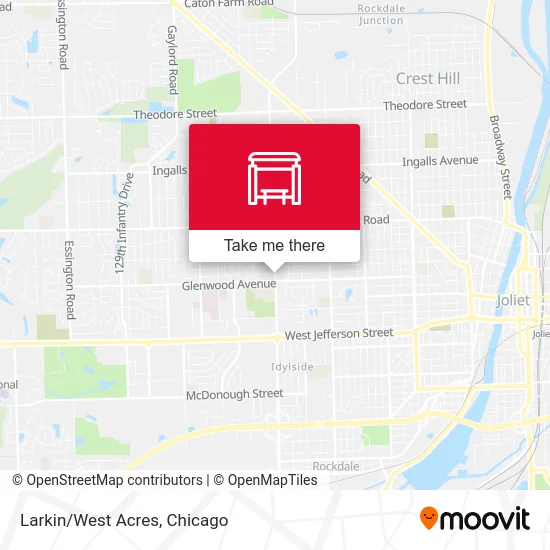 Larkin/West Acres map