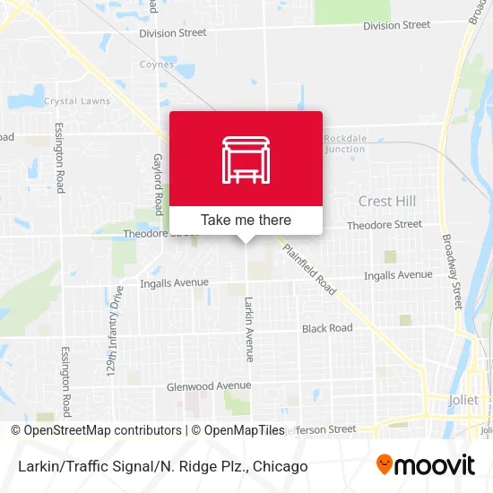 Larkin / Traffic Signal / N. Ridge Plz. map