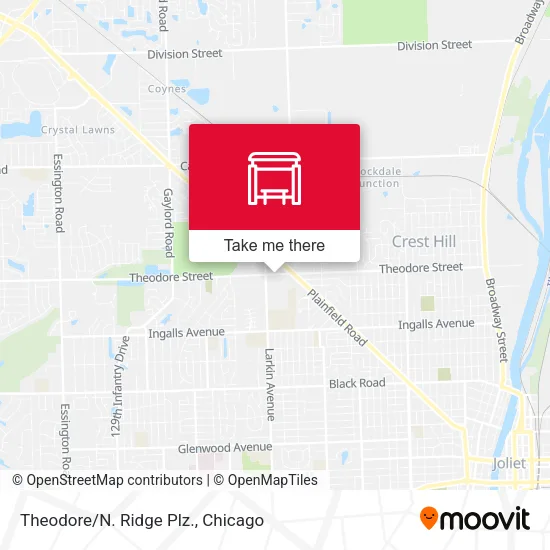 Theodore/N. Ridge Plz. map