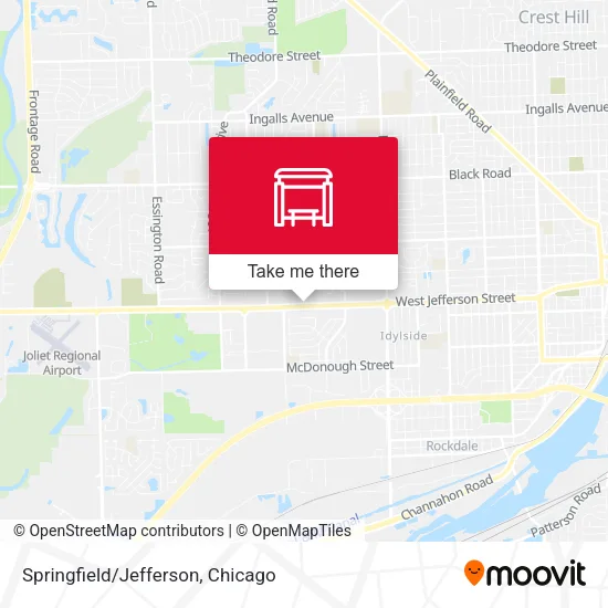 Springfield/Jefferson map