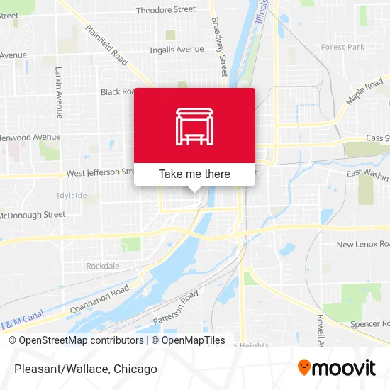 Pleasant/Wallace map