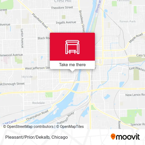 Pleasant/Prior/Dekalb map