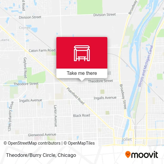 Theodore/Burry Circle map