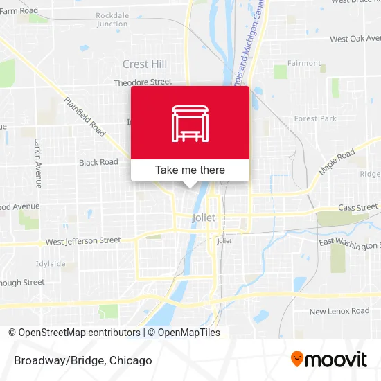 Broadway/Bridge map