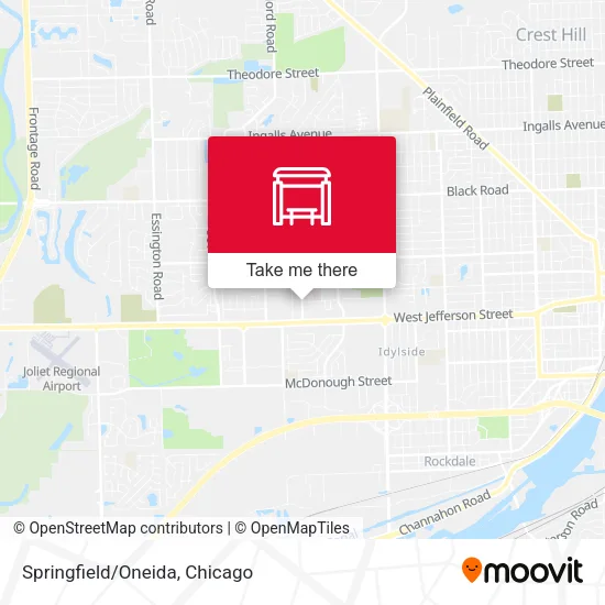 Springfield/Oneida map