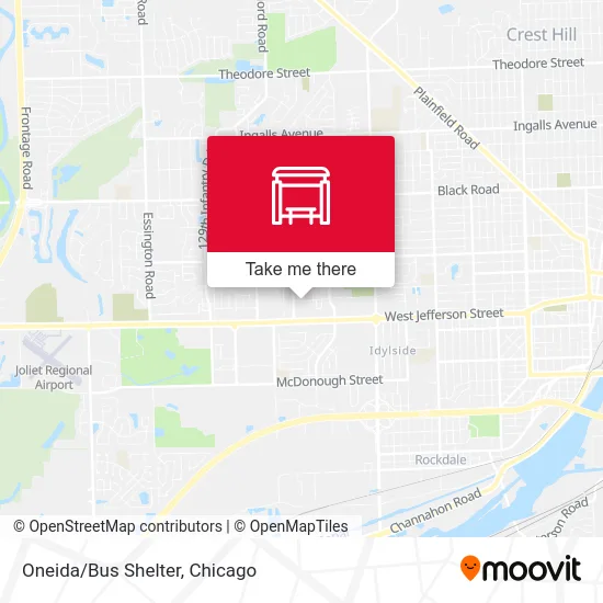 Oneida/Bus Shelter map