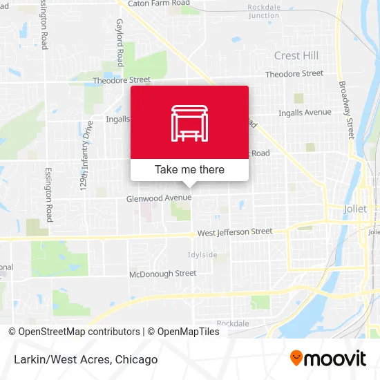 Larkin/West Acres map