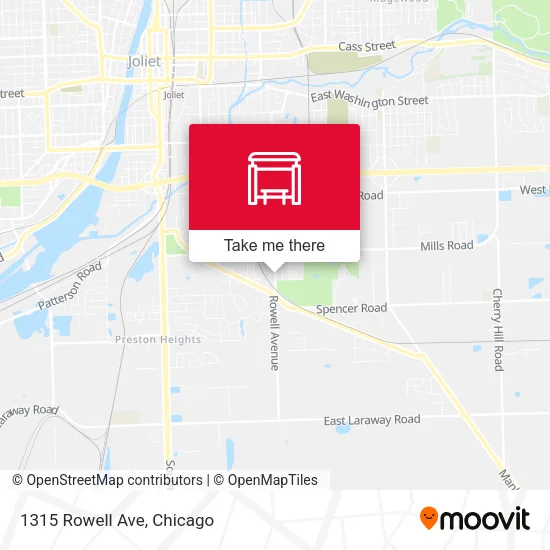 Mapa de 1315 Rowell Ave