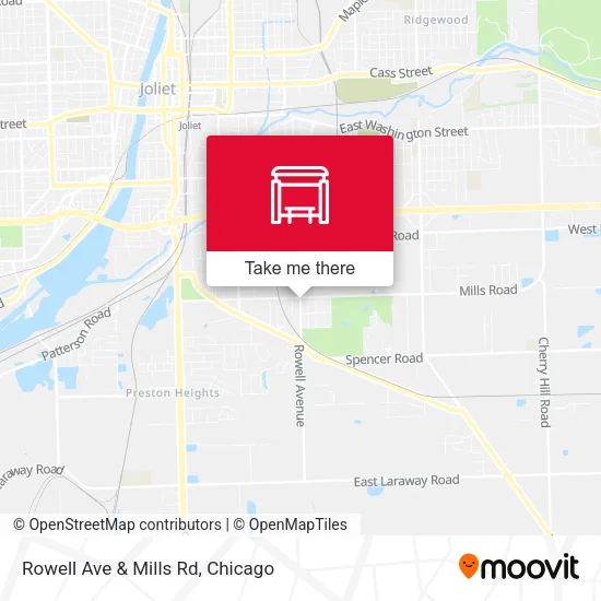 Rowell Ave & Mills Rd map