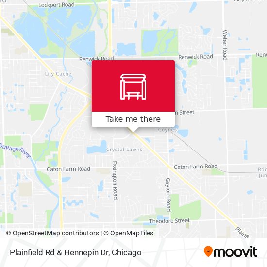 Plainfield Rd & Hennepin Dr map