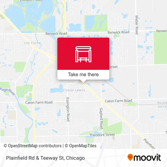 Plainfield Rd & Teeway St map