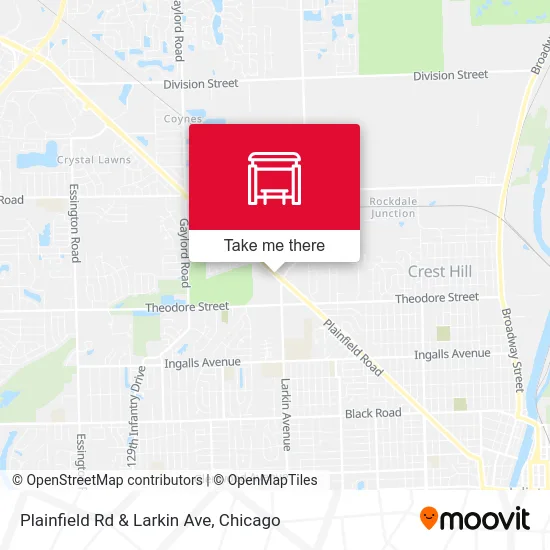 Plainfield Rd & Larkin Ave map