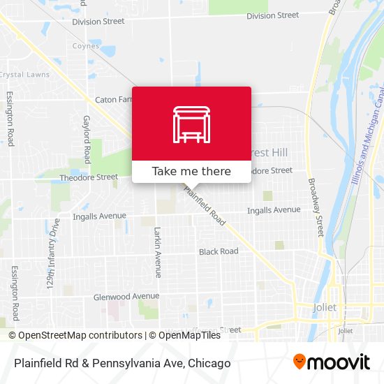 Plainfield Rd & Pennsylvania Ave map