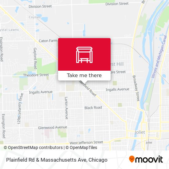 Plainfield Rd & Massachusetts Ave map