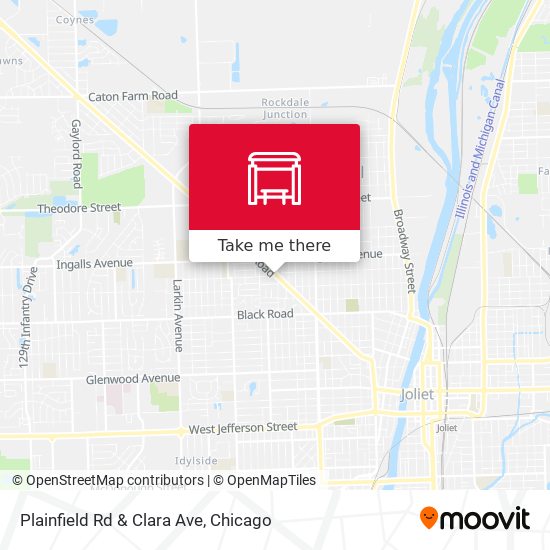 Plainfield Rd & Clara Ave map