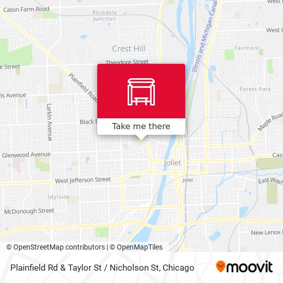 Mapa de Plainfield Rd & Taylor St / Nicholson St