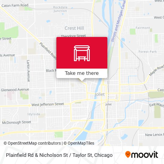 Plainfield Rd & Nicholson St / Taylor St map