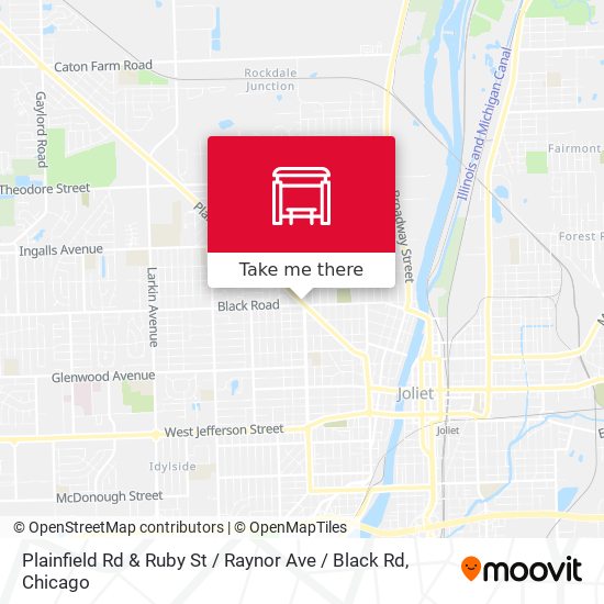 Mapa de Plainfield Rd & Ruby St / Raynor Ave / Black Rd