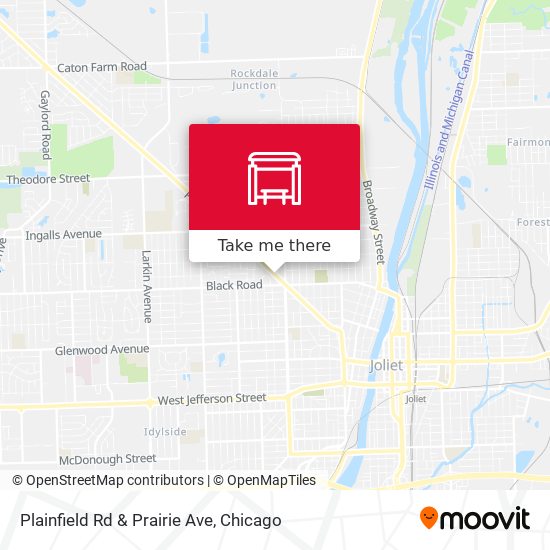 Plainfield Rd & Prairie Ave map