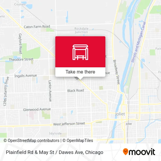 Plainfield Rd & May St / Dawes Ave map