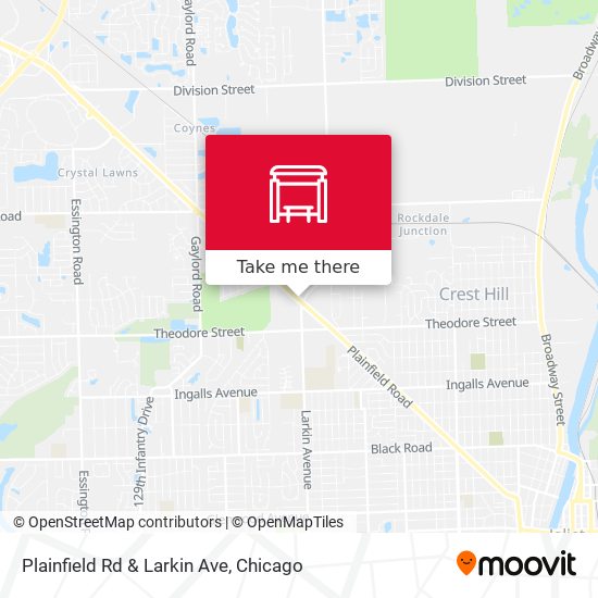 Plainfield Rd & Larkin Ave map