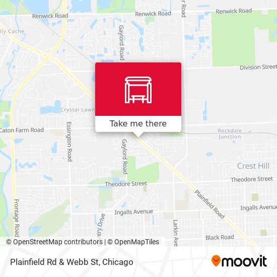 Mapa de Plainfield Rd & Webb St