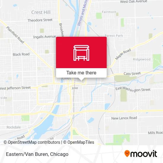 Eastern/Van Buren map