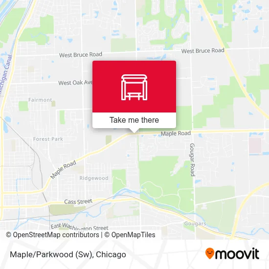 Maple/Parkwood (Sw) map