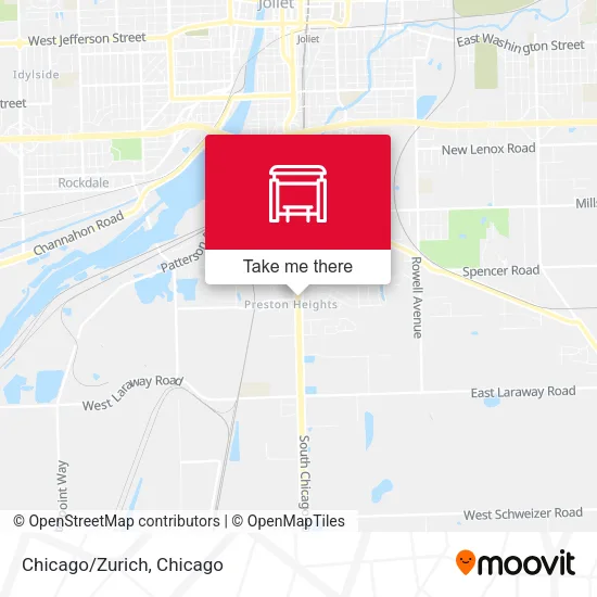 Chicago/Zurich map
