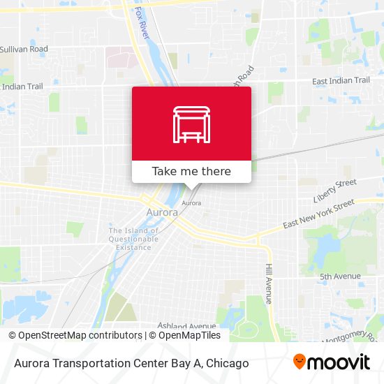 Mapa de Aurora Transportation Center Bay A