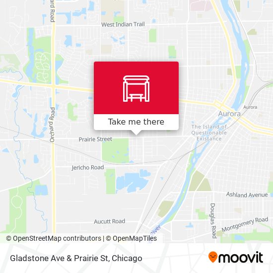 Mapa de Gladstone Ave & Prairie St