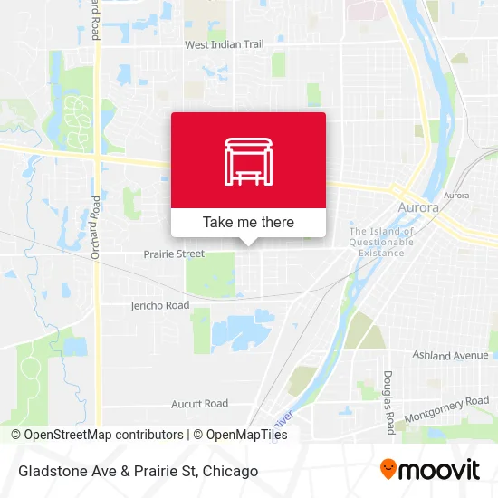 Gladstone Ave & Prairie St map